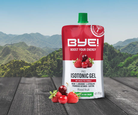 Bye! Pro Isotonic Gel 70 gram rood fruit (doos a 12 stuks)