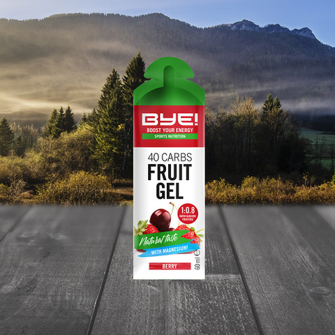 Tschüss! 40 Kohlenhydrate Obstgel Berry (Schachtel mit 12 Teilen)