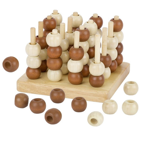 Goki wooden tic tac toe 3d