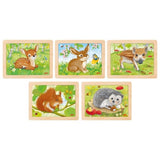 Goki Wooden Jigsaw Puzzle Forest Animal, 24 pcs.