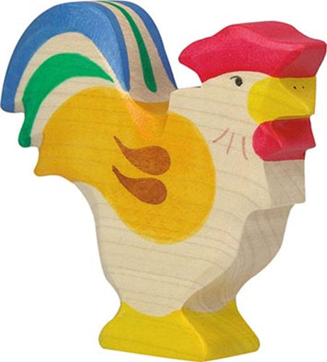 Holztiger haan. 8,5 cm.