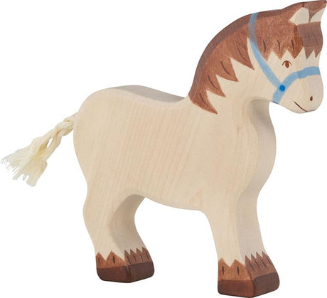 Cavalo de tração Holztiger. 15 cm.