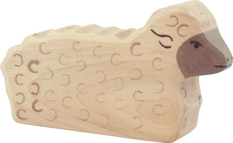 Holztiger sheep, lying down. 10.5 cm.