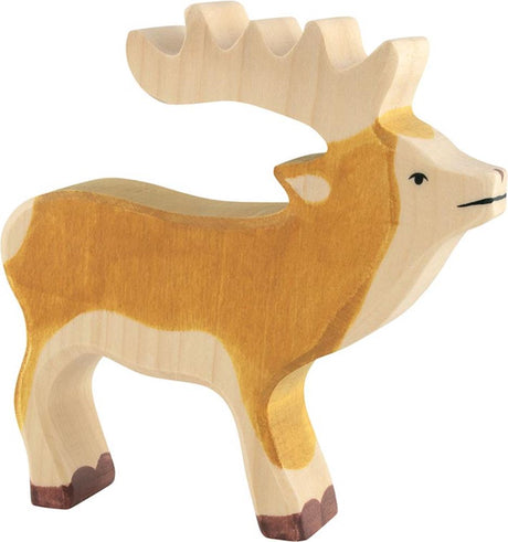 Holztiger Bëschdéieren - Réi - 15x3x15cm - Holzfigur - handgemaach