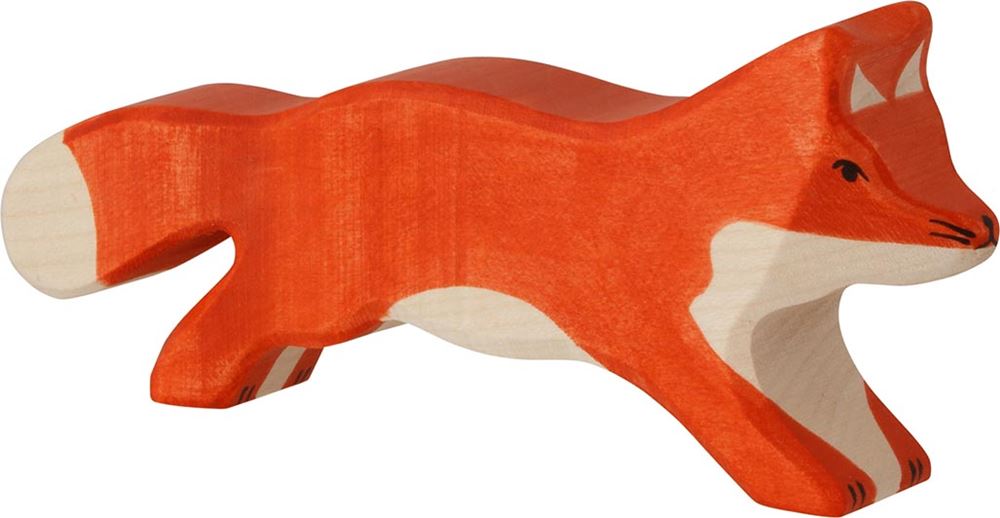 Holztiger fox, running. 16 cm.