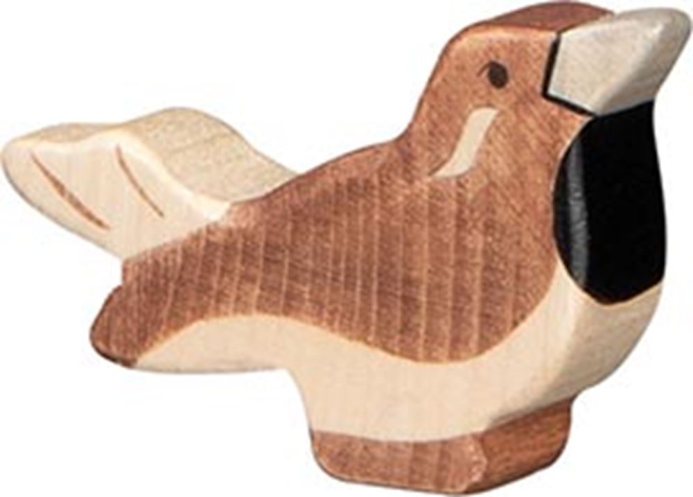 Holztiger sparrow. 5.5 cm.
