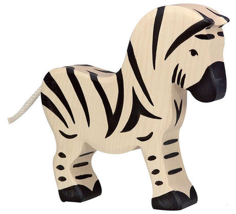 Holztiger Zebra en bois