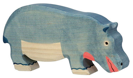 Holztiger Hippopotamus, iessen. 18 cm.