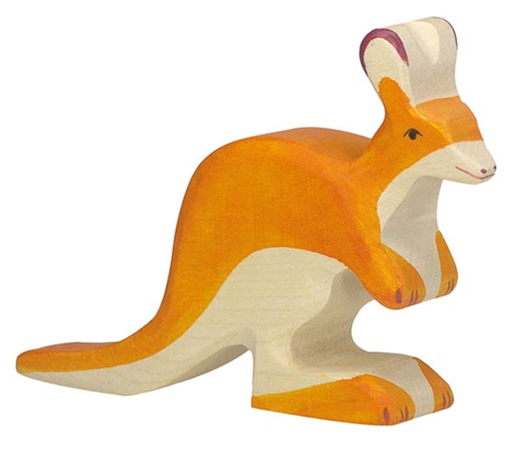 Holztiger kangaroo, small. 12.5 cm.