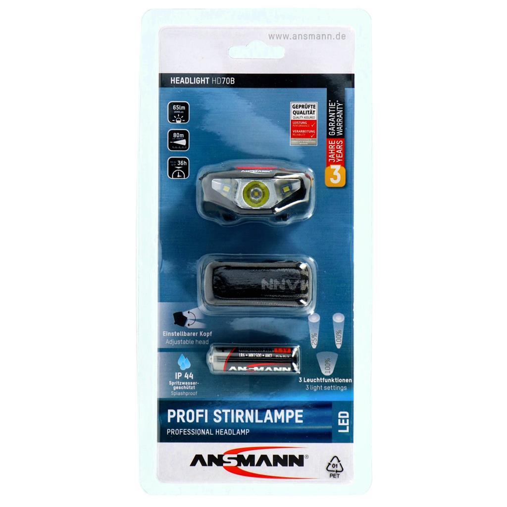 Ansmann LED LAMP PRINCIPAL NEGRO