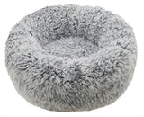 Rosawood Dog Basket Silver Fluff Grey