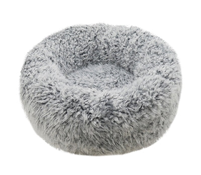 Rosewood Dog Basket Silver Fluff Gray