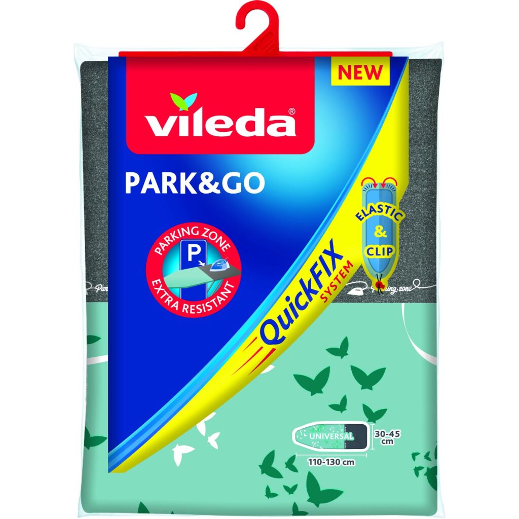 Vileda Park och Go Quickfix strykbrädans omslag Mintgroen Gray