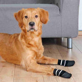 Trixie Dog chaussettes anti-glissement avec couche en caoutchouc tout autour du noir