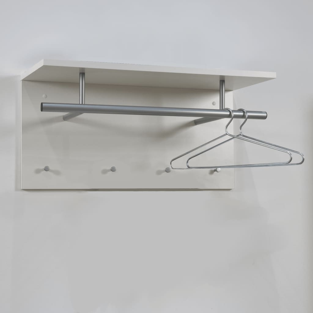 Rack de manteau mural FMD FMD 72x29.3x34,5 cm blanc