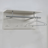 Rack de manteau mural FMD FMD 72x29.3x34,5 cm blanc