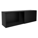 Rack de manteau mural FMD FMD avec boîte 99.1x27.2x33cm noir