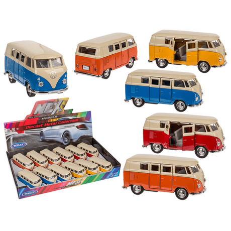 Model samochodu DSP z napędem pull-back. autobus vw t1