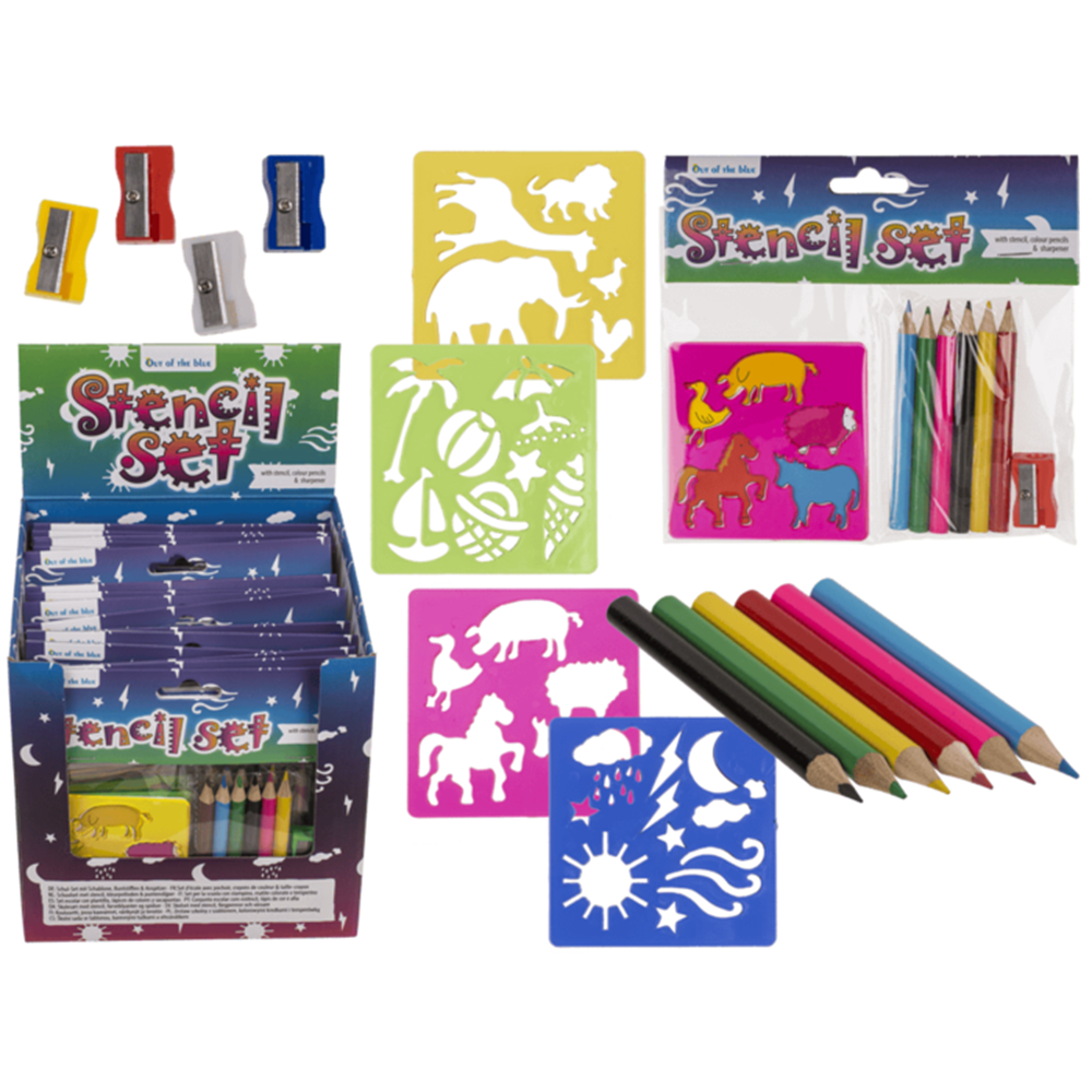 Dsp school set, 3 pieces. (template, color
