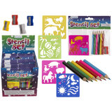 Dsp school set, 3 pieces. (template, color