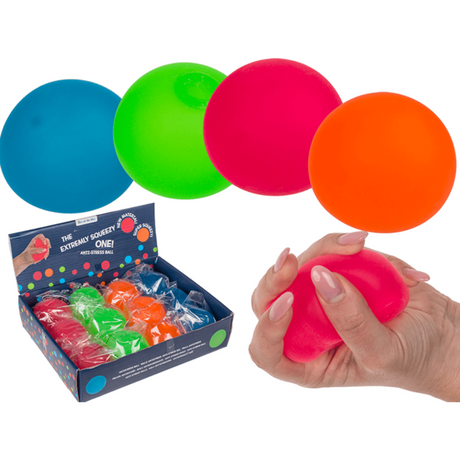 Dsp. ultra soft neon anti-stress ball. 6 c