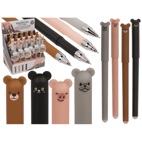 Dsp erasable pen animals, 14 cm. 4 axles