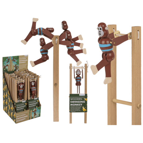 Dsp svingende ape laget av tre. 7x2,2x23 c