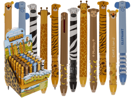 Dsp bicolor erasable pen, 6 ass