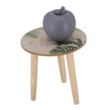 Basic Noor Living Wooden Latene Table Nature Home 25 cm