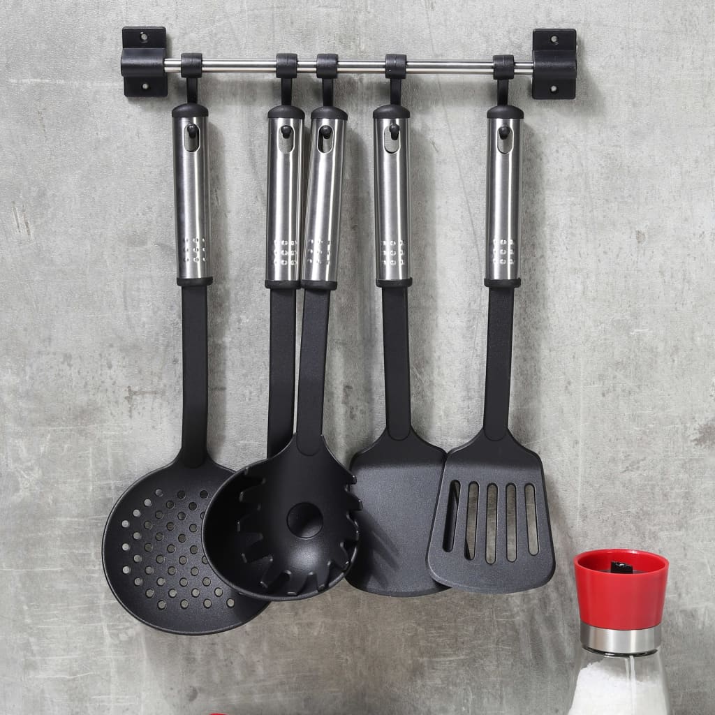 Hi Hi 6-piece Kitchen Gereiset Black and Silver