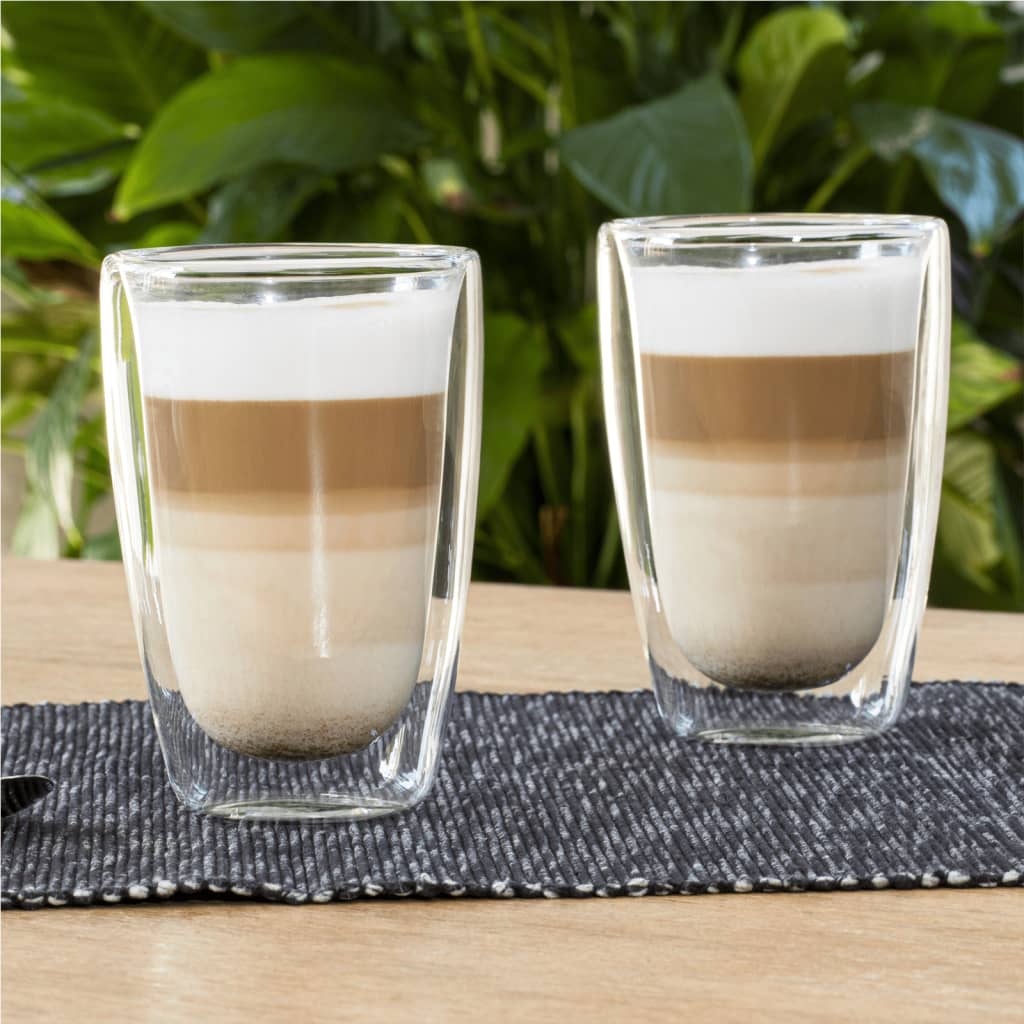 Cześć HI 2-częściowy zestaw szklany latte Macchiato 400 ml przezroczysty