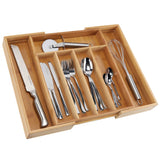 Hi hi cutlery tray extendable bamboo