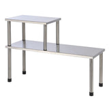 Hi hi kitchen rack 2 shelves silver colored