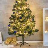 Salut salut arbre de Noël avec standard en métal 180 cm vert