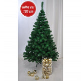 Hola hola árbol de Navidad con metal estándar de 120 cm verde