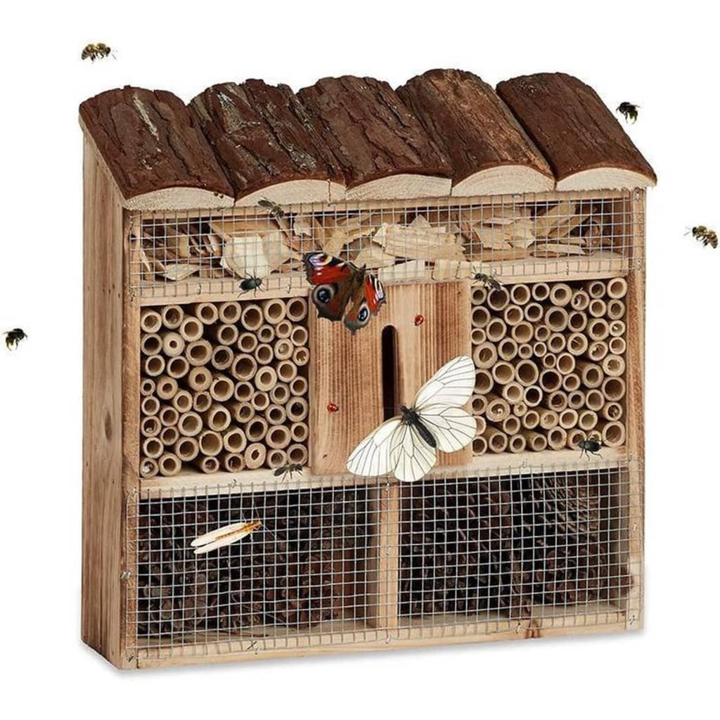 Hej HI INSECTENHOTEL 30X9.5X30 cm Wood Naturel