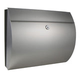 Hi hi letterbox with newspaper holder 38x13.3x30.4 cm stainless steel