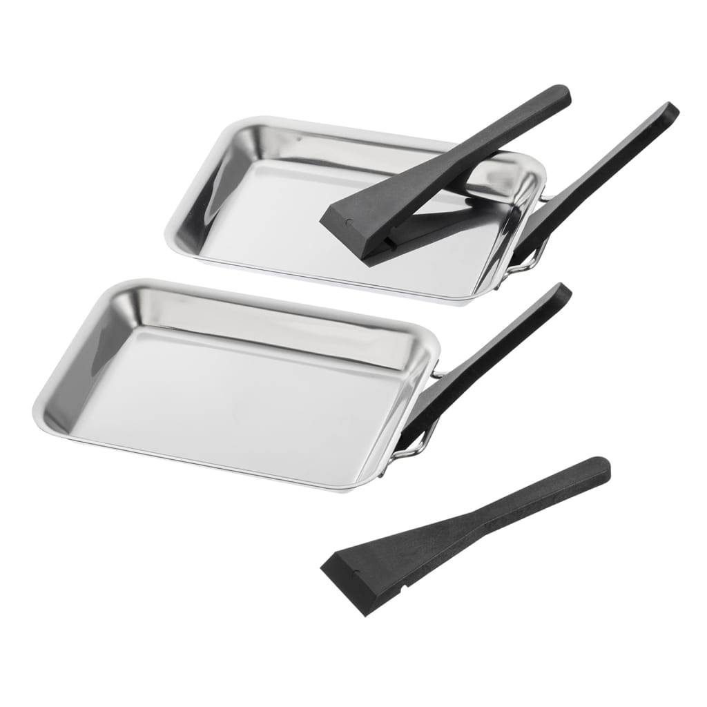 Hei Hei BBQ Grill Pancake Set 6 St BBQ rustfritt stål