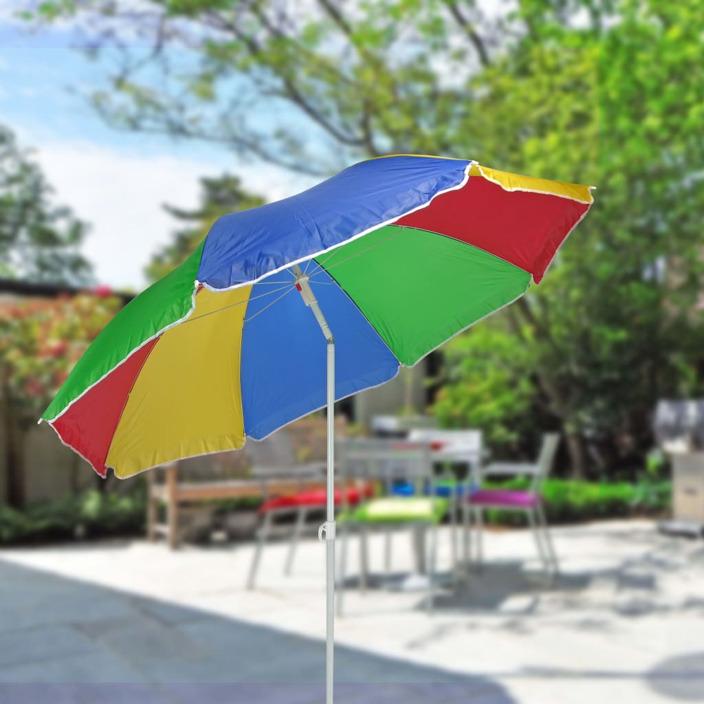 HI HI Strandparasol 150 cm meerkleurig