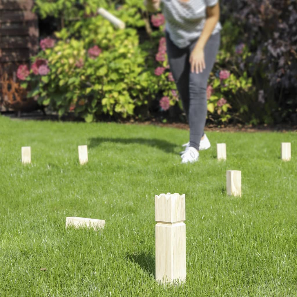 Hi hi wooden kubb game