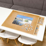 HI HI Puzzeltafel met 4 lades 90x67x4,5 cm hout