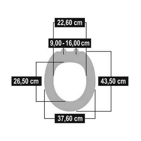 Cornat Cornat KSDSC534 Snail Houten WC Bril Softclose 90-160mm