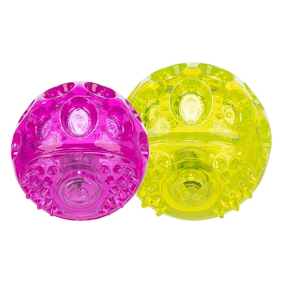 Trixie flashing ball without sound floating TPR assorted