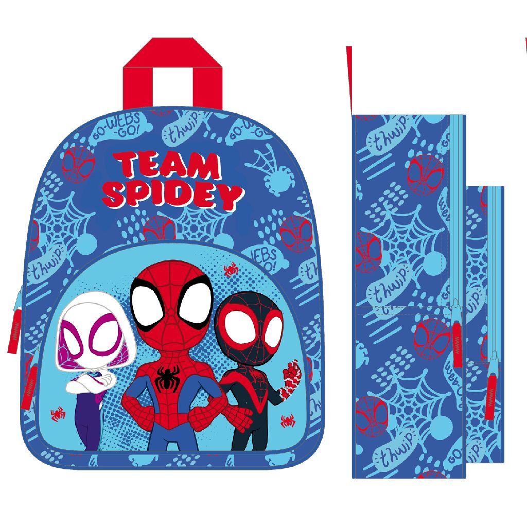 Undercover Spidey and Friends Rugtas 30.5x25.5x10 cm Blauw Rood