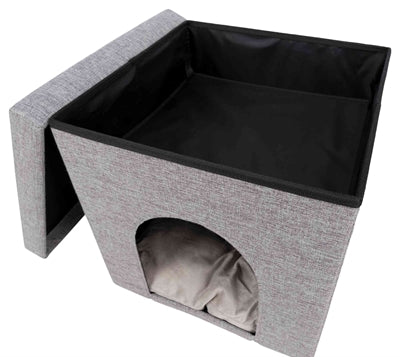 Trixie Pouf Cat Basket relax-iglo alois gris