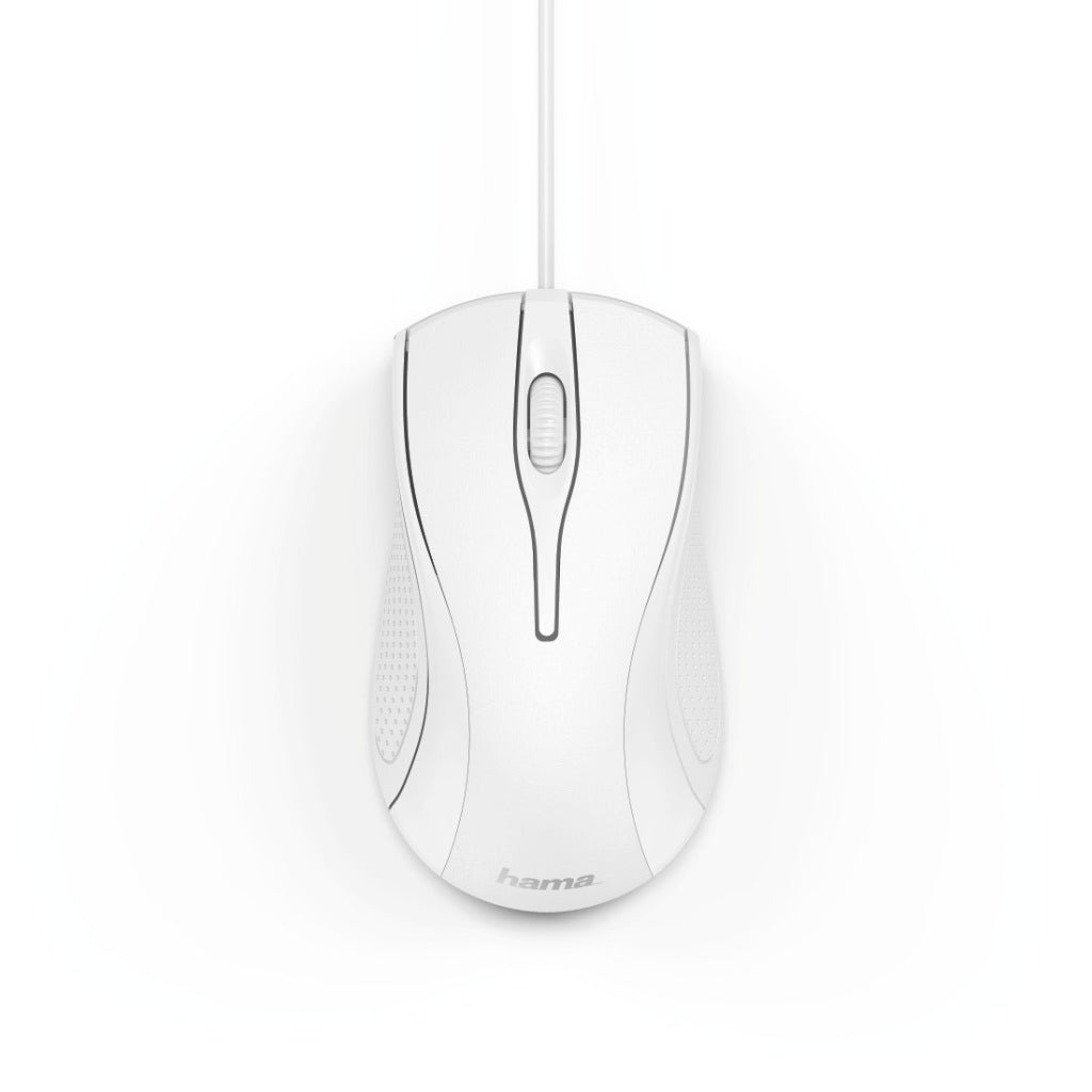 Hama Optical Mouse med 3 knappar MC-200 med kabelvit