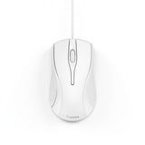 Mouse ottico Hama con 3 pulsanti MC-200 con cavo bianco