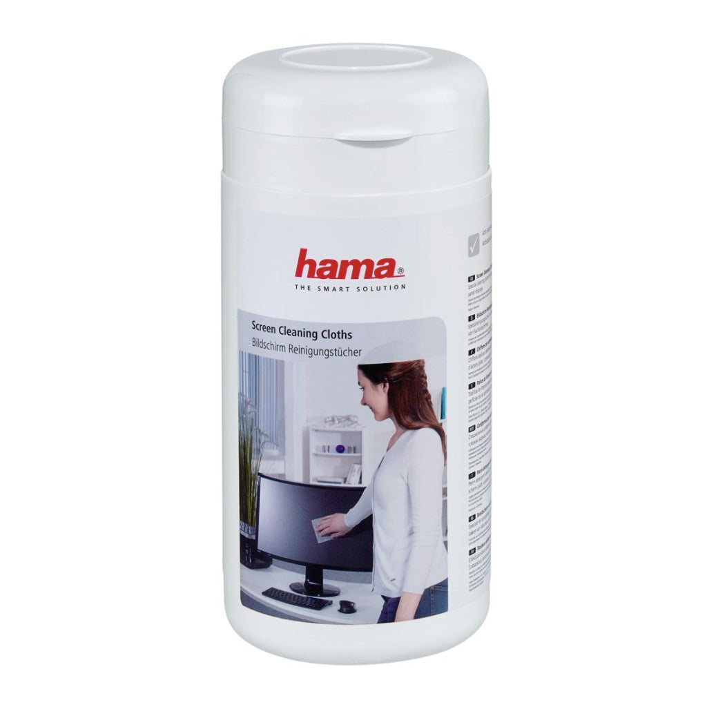 Hama screen cleaning wipes 100 pieces in box