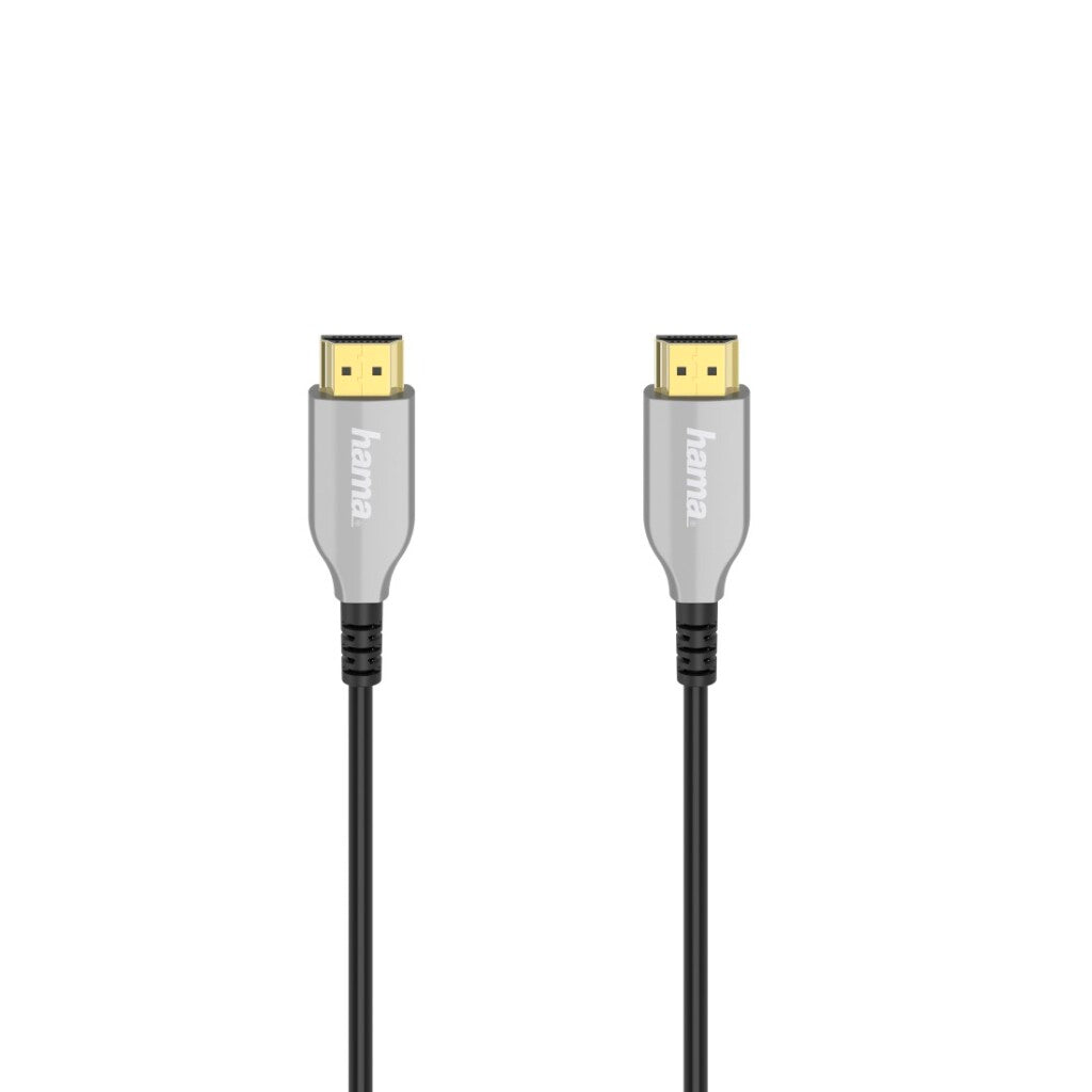 Hama optical active HDMI Trade; cable plug - plug 4k gilded 10 m