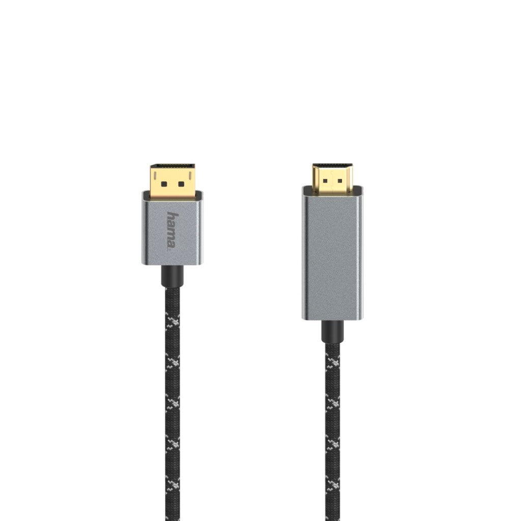 HAMA Video Cable DisplayPort-St. - HDMI TRGOVINA; Ultra-HD 4K@60Hz ALU 1,50 m